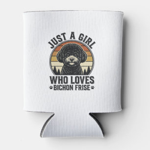 Porta-lata Camisa de Menina Bichon Frise Amante de Cachorro V