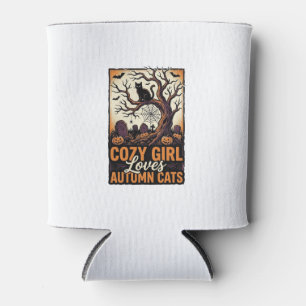 Porta-lata Camisa de Menina de Halloween Vintage Amante de Ga