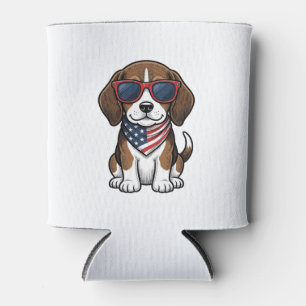 Porta-lata Camisa de Óculos de Sol de Cachorro Beagle Patriót