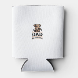 Porta-lata Camisa de Pai do Airedale Terrier Vintage Cão Pai_