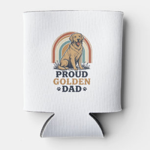 Porta-lata Camisa de Pai do Golden Retriever Presente do Pai