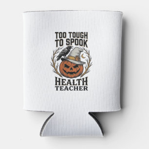 Porta-lata Camisa de professora de saúde Halloween Vintage Pu