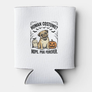 Porta-lata Camisa de Pug de Halloween Vintage Roupa de Cachor