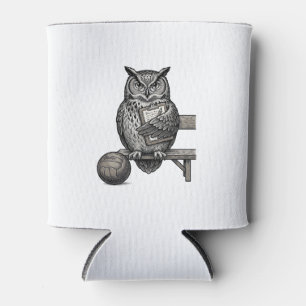 Porta-lata Camisa de Treinador de Futebol com Design de Coruj