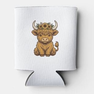 Porta-lata Camisa de Vaca das Terras Altas Arte de Bezerro de