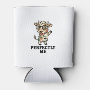 Porta-lata Camisa de Vaca Fofa com Óculos Vibrações Perfeitas