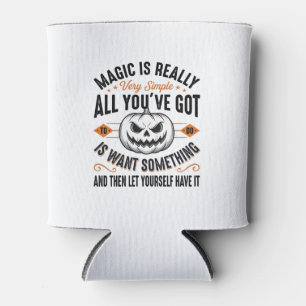 Porta-lata Camisa de vetor de abóbora mágica de Halloween vin