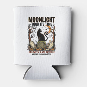 Porta-lata Camisa do Cemitério Vintage Gato Preto do Hallowee