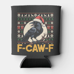 Porta-lata Camisa Feia de Natal F-Caw-F Festa Corvo Xmas