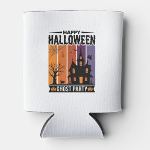 Porta-lata Camisa Feliz Dia das Bruxas Festa Fantasma Casa As
