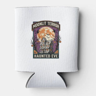Porta-lata Camisa Haunted Moon Gravura Vintage Halloween Gra