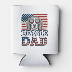 Porta-lata Camisa Patriótica do Papai Beagle Vintage Design_1