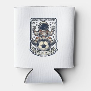 Porta-lata Camisa Vintage Astronauta Futebol Sinal de Paz Des