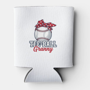 Porta-lata Camisa Vintage de Beisebol Tee Ball Vovó Arco_1