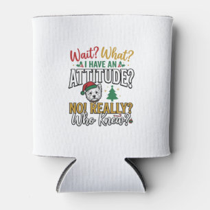 Porta-lata Camisa Vintage de Citação de Atitude de Cachorro d