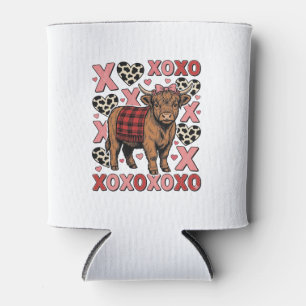 Porta-lata Camisa Vintage do Dia dos Namorados Vaca Highland