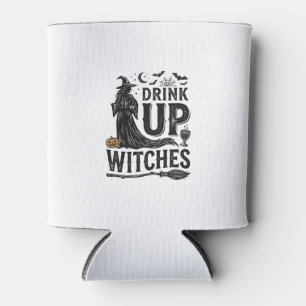 Porta-lata Camisa Vintage Drink Up Witches Halloween Design_1