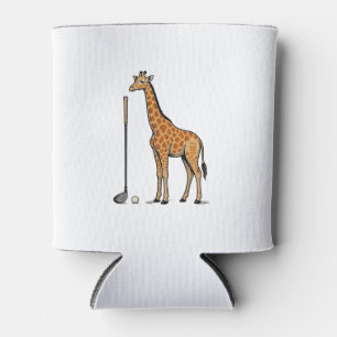 Porta-lata Camisa Vintage Giraffe Golf Vector Gravura Desi