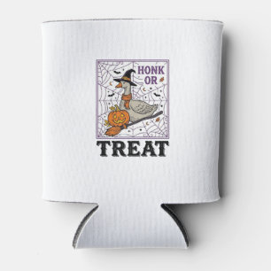 Porta-lata Camisa Vintage Honk Or Treat Bruxa Ganso Halloween