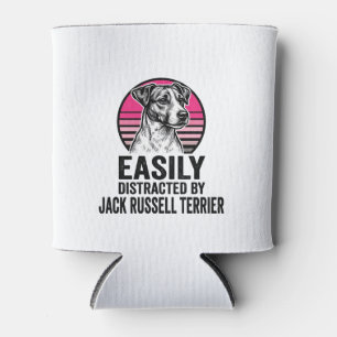 Porta-lata Camisa Vintage Jack Russell Terrier Facilmente Dis