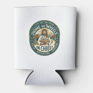 Porta-lata Camisa Vintage Jesus RV Camper Life Gráfico Cristã