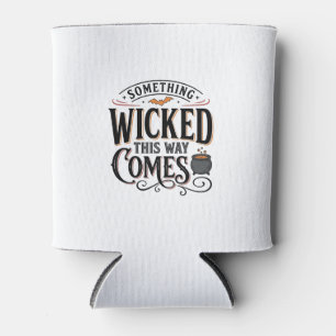 Porta-lata Camisa Vintage Something Wicked de Halloween Desig