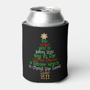 Porta-lata Camisas de Árvore de Natal Cristão