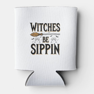Porta-lata Camisas de Bebida de Halloween Vintage de Bruxas_1