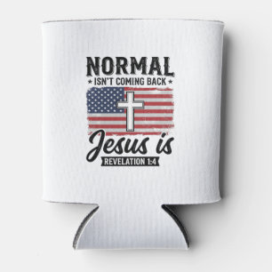 Porta-lata Camiseta Apocalipse Jesus Normal Não Está Voltando