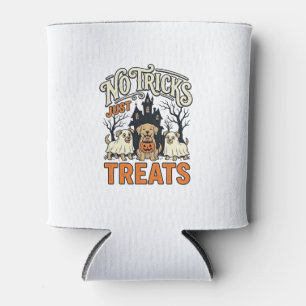 Porta-lata Camiseta Cachorro Fantasma Halloween Sem Truques S