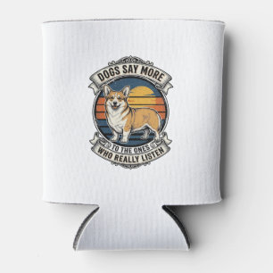 Porta-lata Camiseta Citação Corgi Entalhe Vintage Camiseta Am