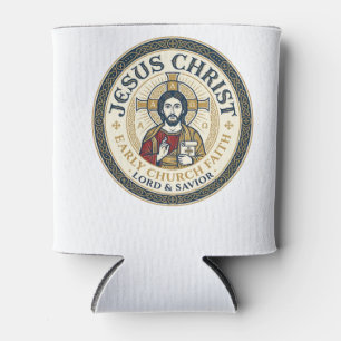 Porta-lata Camiseta Cristã Antiga dos Pais do Deserto de Jesu
