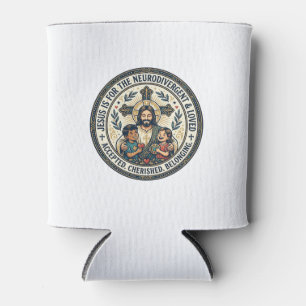 Porta-lata Camiseta de Encorajamento Neurodivergente Jesus In
