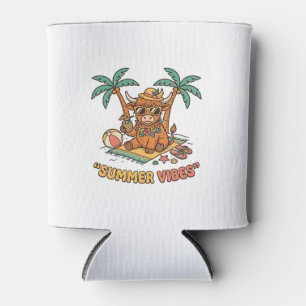 Porta-lata Camiseta de Férias na Praia Vaca das Terras Altas