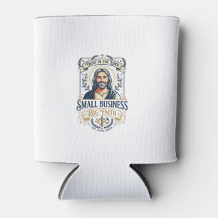 Porta-lata Camiseta de Proprietário de Pequeno Negócio Jesus