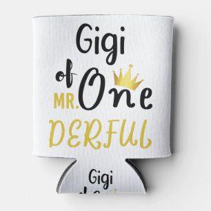 Porta-lata Camiseta engraçada de 1º aniversário da Gigi do MR