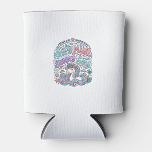 Porta-lata Camiseta Estilo Retrô Unicórnio Crina Salgada Alma