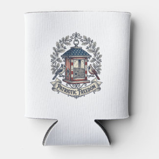 Porta-lata Camiseta Gráfica Vetorial de Comedouro de Pássaros