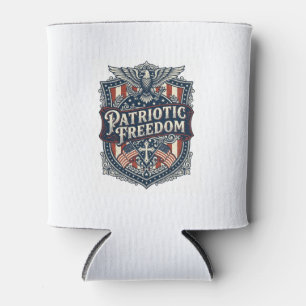 Porta-lata Camiseta Gráfica Vetorial Fé Patriótica Família Li