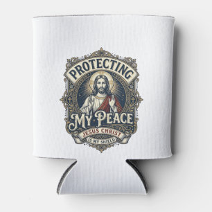 Porta-lata Camiseta Jesus Limites Auto Respeito Fé Baseada De