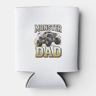 Porta-lata Camiseta Vetor Vintage Caminhão Monstro Pai Monstr