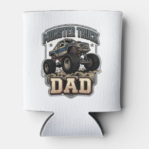 Porta-lata Camiseta Vetorial Vintage de Pai de Caminhão Monst
