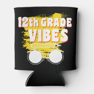 Porta-lata Camiseta Vibes do 12º Ano de Volta às Aulas Primei