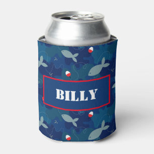 Porta-lata Camo Azul Personalizado da Pesca de Ângulo