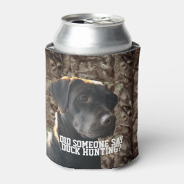 Porta-lata Camo Pato Caçador de Chocolate Pássaro Cão Cerveja