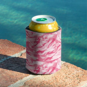 Porta-lata Camo rosa-frio