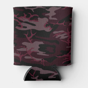 Porta-lata Camo Vermelho Escuro pode resfriar