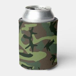 Porta-lata Camouflage Camo Green Brown Patterno