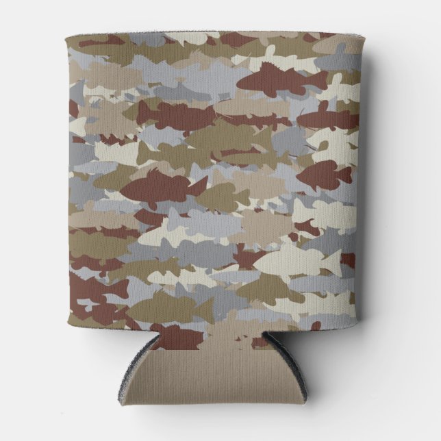 Porta-lata Camouflage marrom (Frente)