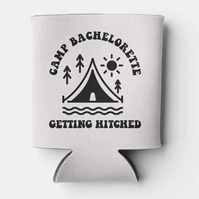 Porta-lata Camp Bachelorette Bridesmaid pode resfriar (Frente)